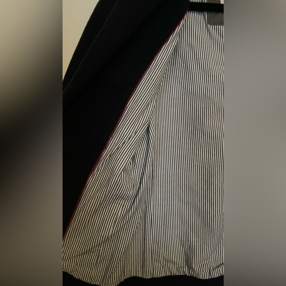 Abercrombie and Fitch Fitted Wool Blazer- Dark Blue- XS - Picture 5 of 6